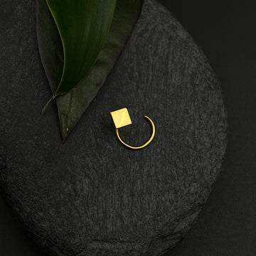 Tiny Square Nose Pin(Gold Plated)